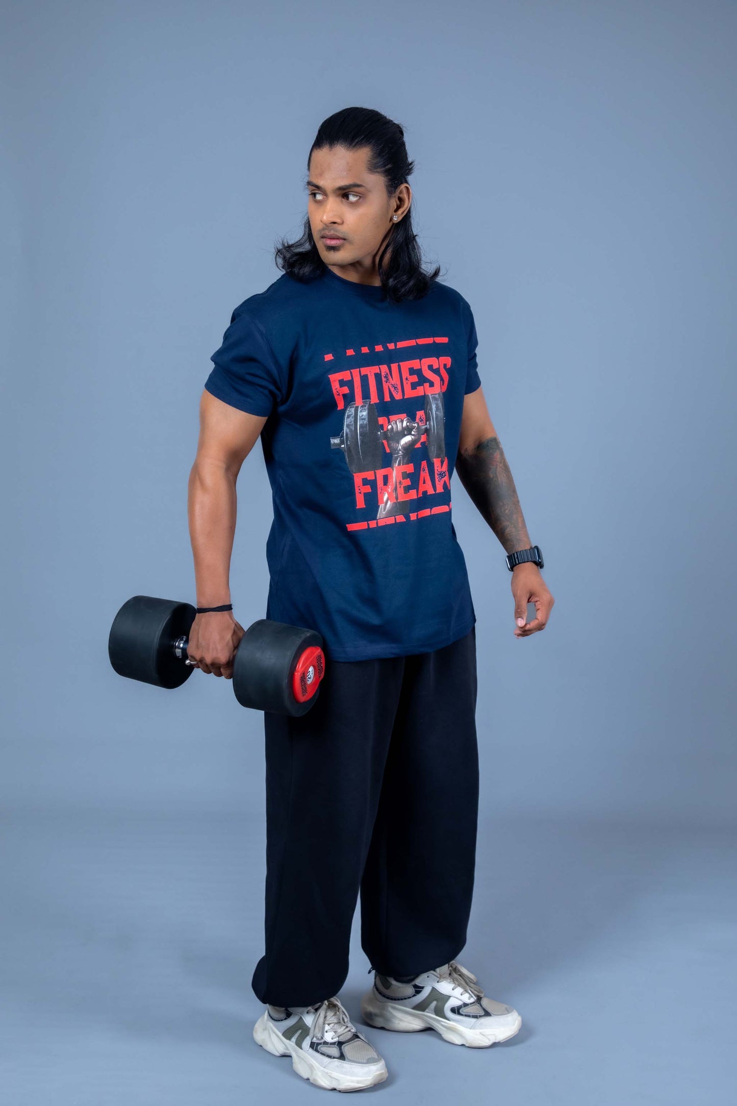 Men’s athletic clothes – gym wear, activewear, and casual sports apparel.