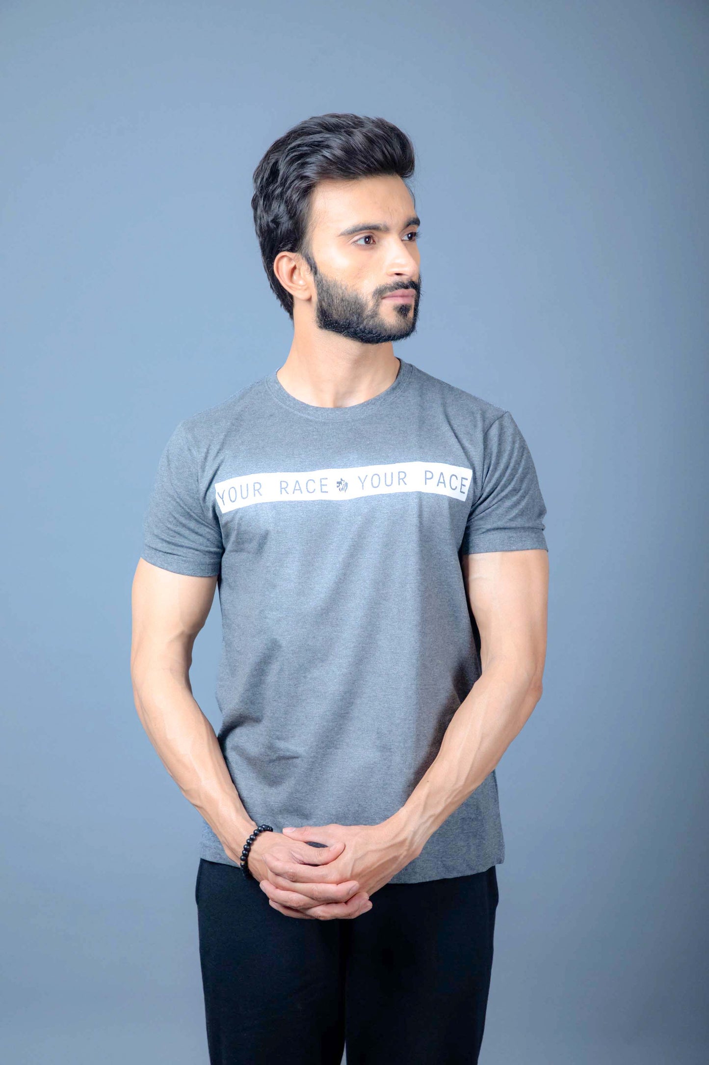 Athlete wearing a moisture-wicking cool sports t-shirt during training