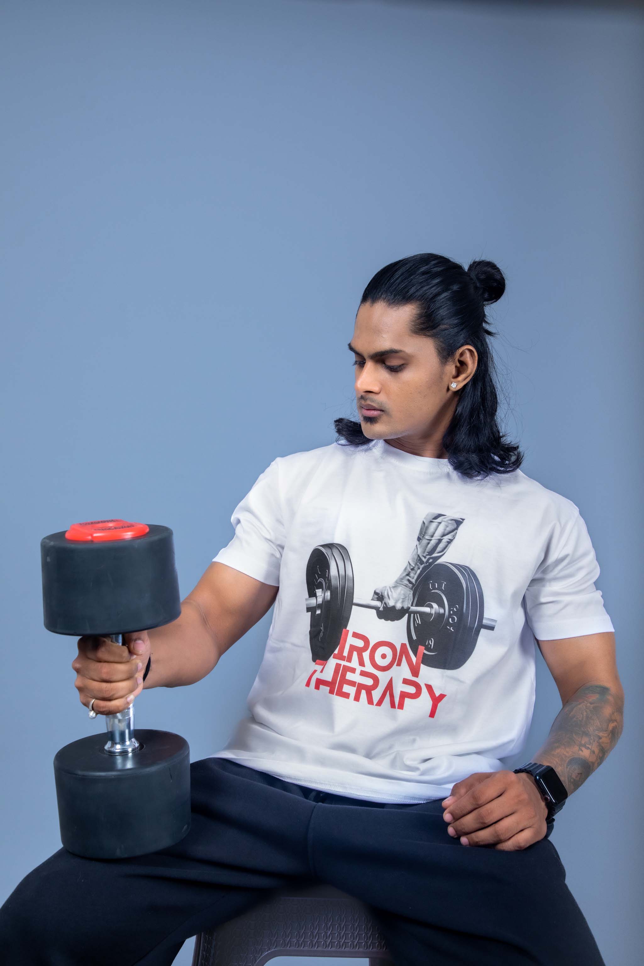 Iron Therapy White – Your Daily Dose of Discipline