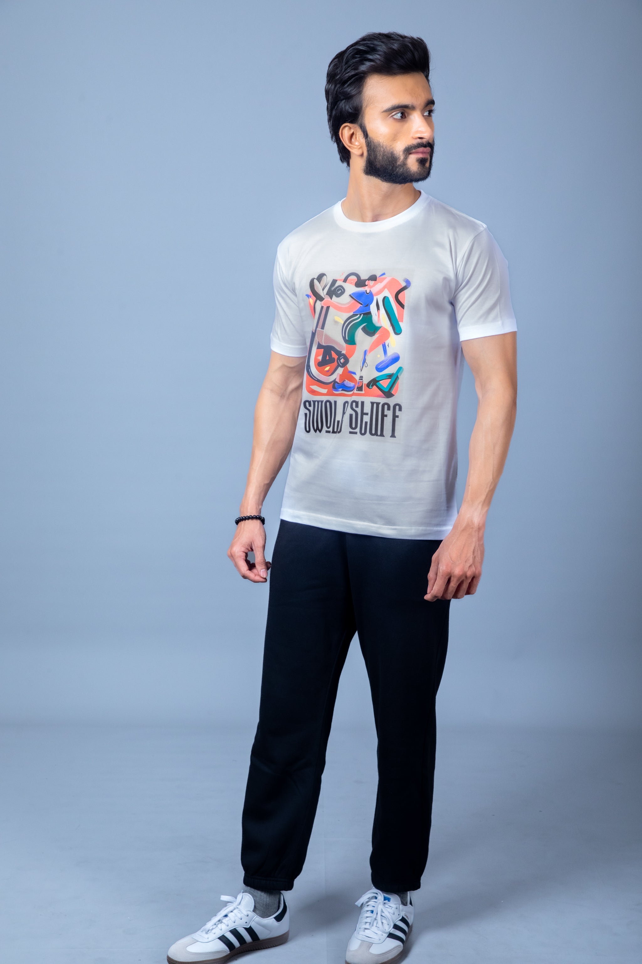 Swole Stuff White – Gains, Grit, and Gym Vibes