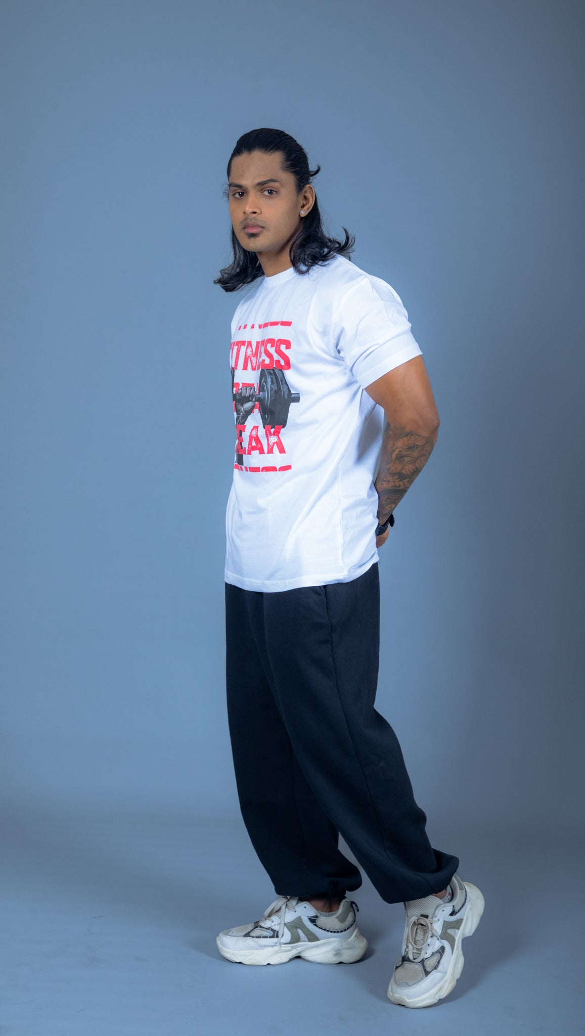 Fitness Freak White – Wear Your Obsession Proudly