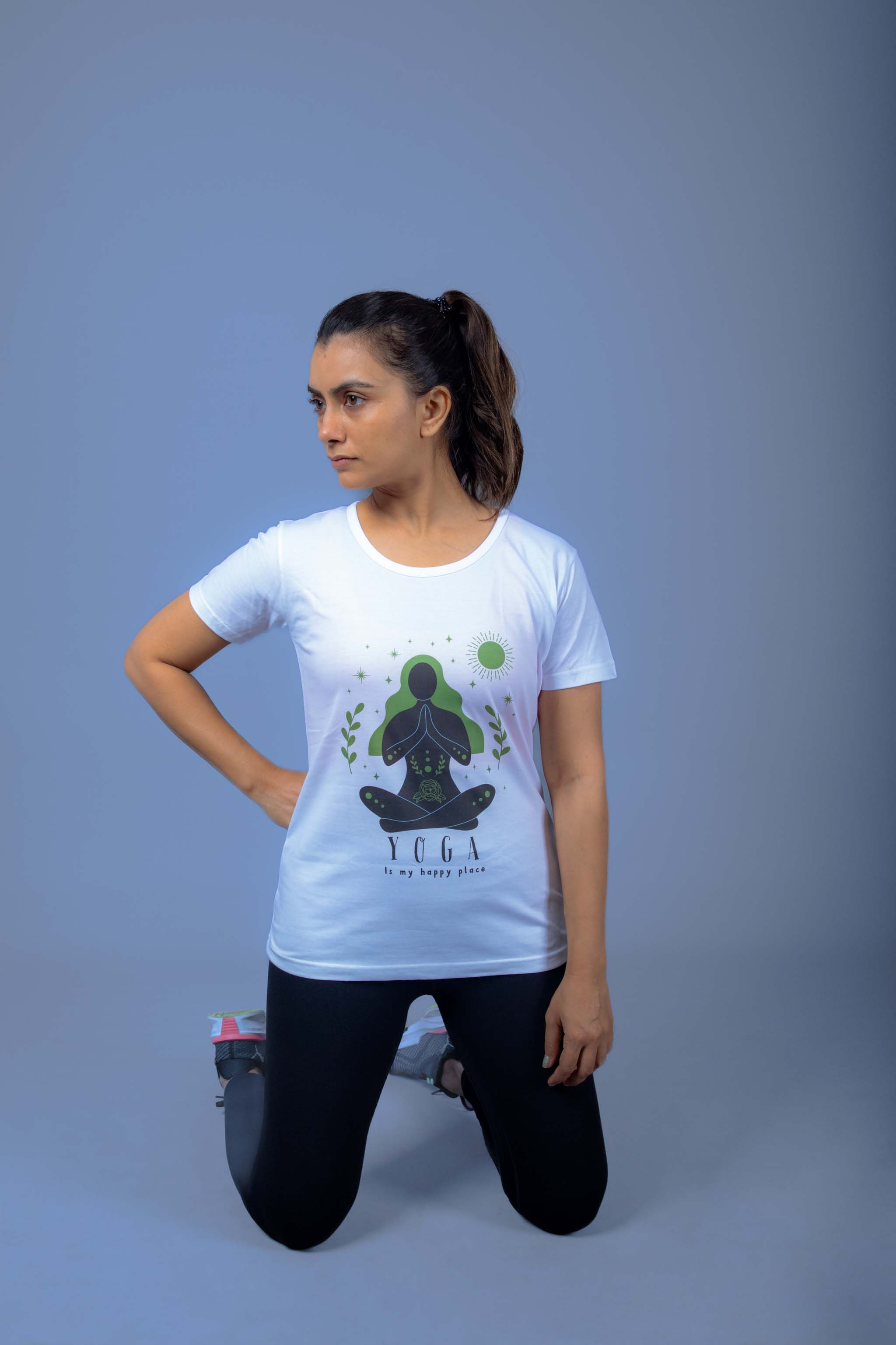 Yoga Is My Happy Place White – Find Peace, Flow, and Strength