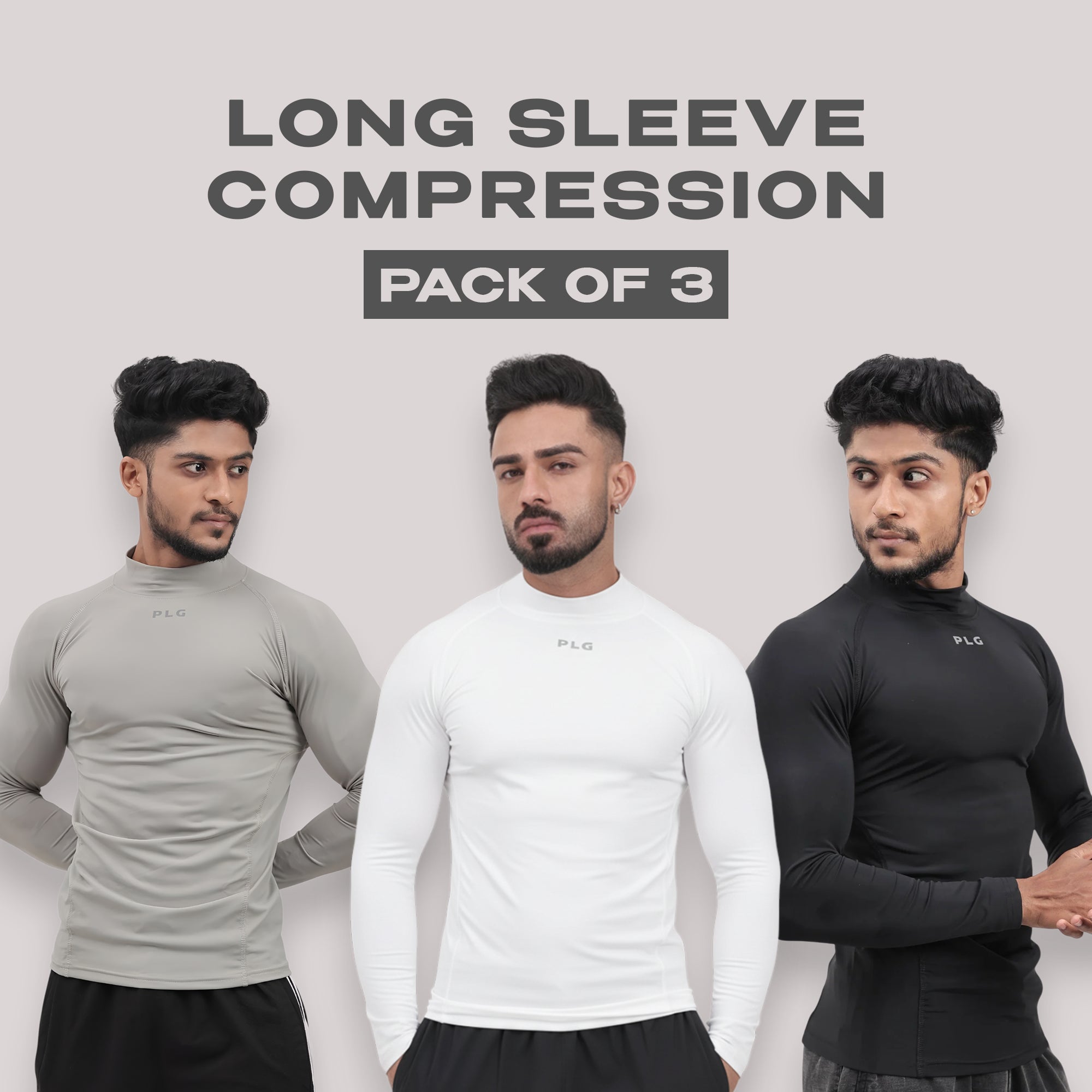LONG SLEEVE COMPRESSION PACK OF THREE