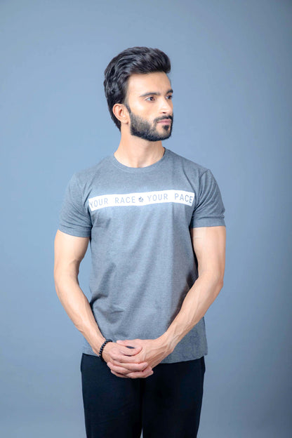 Athlete wearing a moisture-wicking cool sports t-shirt during training
