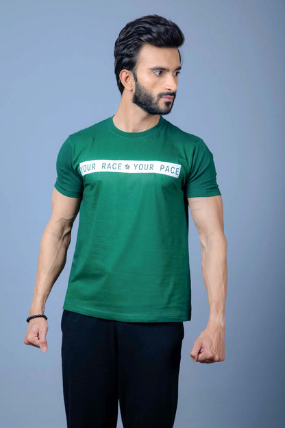 Person wearing a casual everyday tee shirt for a relaxed and comfortable look
