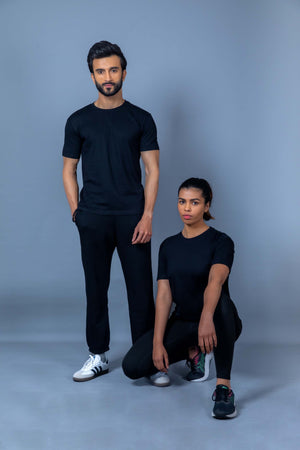 High-quality male athletic wear designed for flexibility, breathability, and support during intense physical activities
